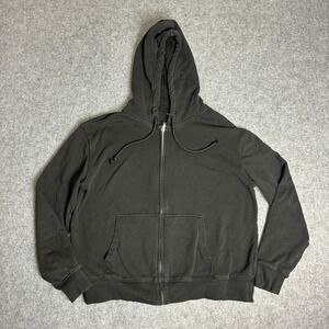 H&M Divided Womens Medium Black Full Zip Hoodie Fleece Jacket